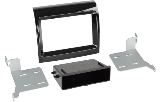 2-DIN Panel Fiat Ducato 2016-2019 Ansiktslyftning med fickfärg: Piano Black