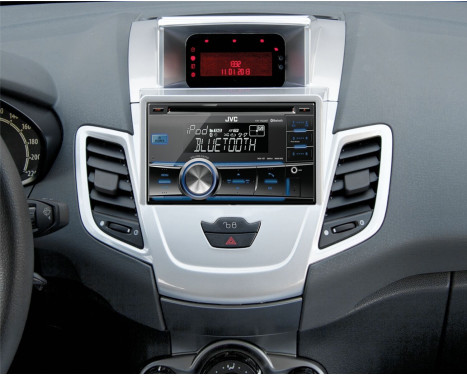 2-DIN Panel Ford Fiesta med multifunktionsdisplay 2008-2017 - Färg: Silver, bild 2