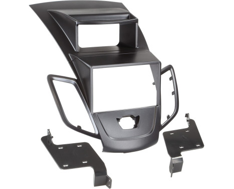 2-DIN Panel Ford Fiesta med multifunktionsdisplay 2008-2017 - Färg: Svart