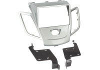 2-DIN Panel Ford Fiesta utan multifunktionsdisplay 2008-2017 - Färg: Silver