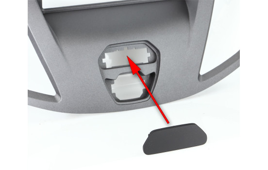 2-DIN Panel Ford Transit 2014-2019 - Färg: Svart / Antracit, bild 2