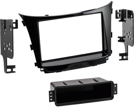 2-DIN Panel Hyundai I30 med OEM Nav - Färg: Piano svart