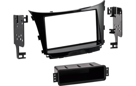 2-DIN Panel Hyundai I30 med OEM Nav - Färg: Piano svart
