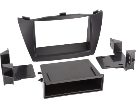 2-DIN panel Hyundai iX35 med ficka 2010-2013 Färg: svart