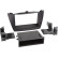 2-DIN panel Hyundai iX35 med ficka 2010-2013 Färg: svart