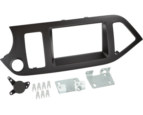 2-DIN Panel Kia Picanto 2011-2018 Färg: Svart
