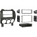 2-DIN Panel Mazda 2 - 2008-2015 Färg: Svart