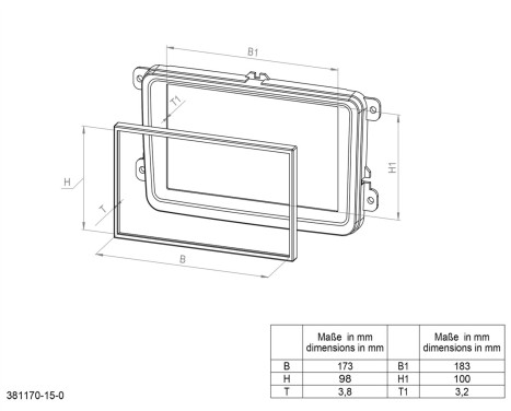 2-DIN Panel Mazda 2 - 2008-2015 Färg: Svart, bild 2