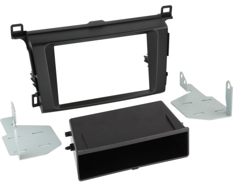 2-DIN Panel med bricka Toyota RAV4 2013-2018 Färg: Svart