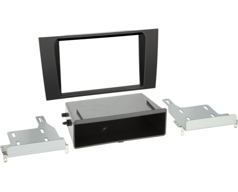 2-DIN Panel med ficka Audi A4 (B5) 1999-2001 Färg: Svart