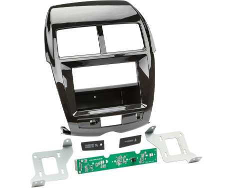 2-DIN Panel med ficka Citroën C4 Aircross - Peugeot 4008 Färg: Piano Black