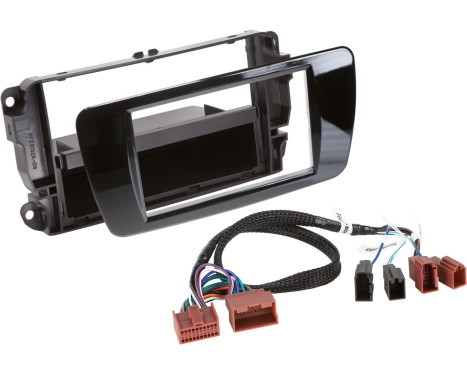 2-DIN Panel med förvaringsfack Seat Ibiza pianolack svart