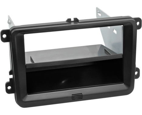 2-DIN Panel med förvaringsfack Seat - Skoda - Volkswagen - Färg: Svart