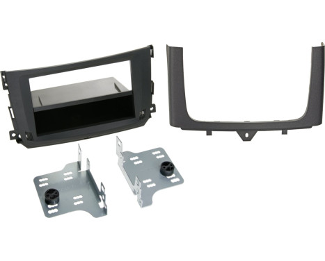 2-DIN Panel med förvaringsfack Smart Fortwo OEM navigation Svart