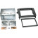 2-DIN panel Mercedes Benz A-klass/ B-klass/ Vito/ Viano - Färg: svart