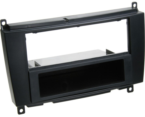 2-DIN Panel Mercedes Benz CLK-klass ansiktslyftning 2004-2010 Färg: Svart