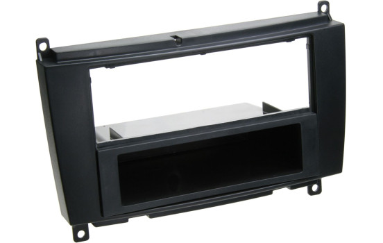 2-DIN Panel Mercedes Benz CLK-klass ansiktslyftning 2004-2010 Färg: Svart