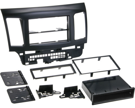 2-DIN panel Mitsubishi Lancer | 2007-2017 | Färg svart