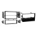 2-DIN Panel Nissan 350Z 2002-2005 - Färg: svart, miniatyr 3