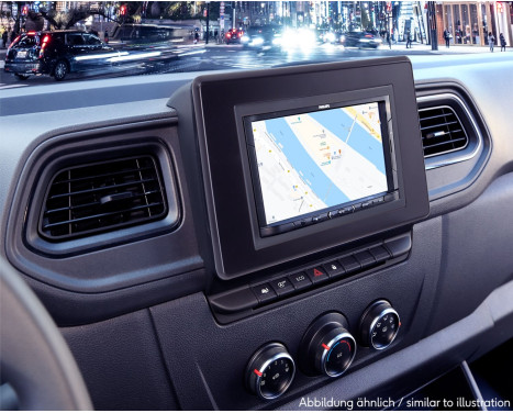 2-DIN Panel Nissan NV400 - Opel Movano - Renault Master - Färg: Svart, bild 2