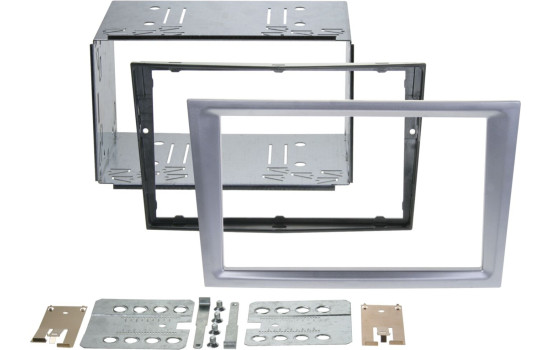 2-DIN Panel Opel Combo/Corsa C/ Meriva/ Tigra - Färg: Matt krom