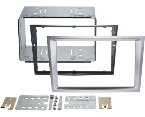 2-DIN Panel Opel Corsa C 2000-2006 - Färg: Aluminium