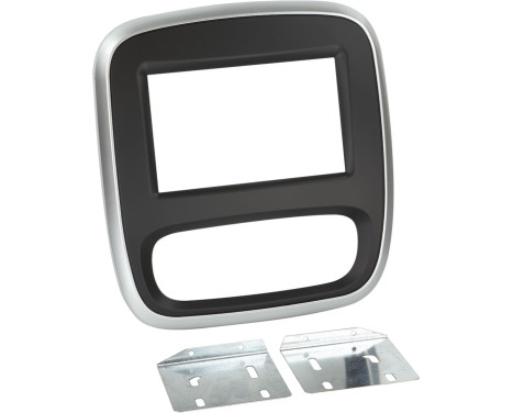 2-DIN Panel Opel - Renault - Fiat - Nissan - Färg: Svart/silver