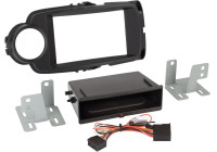 2-DIN Panel Rubbertouch Inbay® Toyota Yaris 2014-219 Färg: Rubbertouch Silver