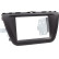 2-DIN Panel Suzuki SX-4 / S-Cross 2013-2018 - Färg: Svart