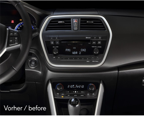 2-DIN Panel Suzuki SX-4 / S-Cross 2013-2018 - Färg: Svart, bild 4