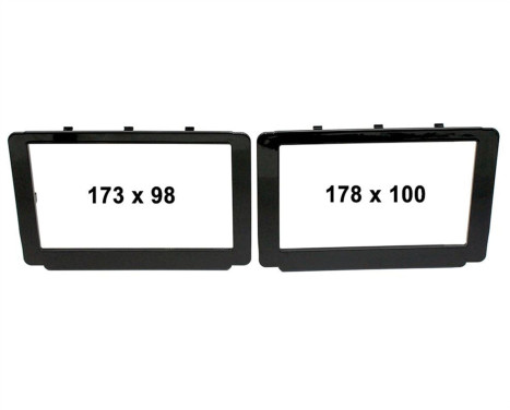 2-DIN Panel Toyota Hilux 2015> Färg: Svart