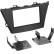 2-DIN Panel Toyota Prius V 2012-2019 Färg: Svart