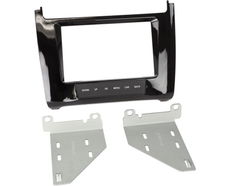 2-DIN Panel Volkswagen Polo 6C 2014-2019 Färg: Piano Black