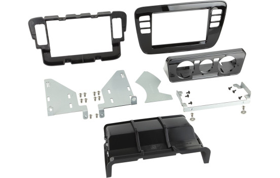 2-DIN Panel Volkswagen up! / Seat Mii / Skoda Citigo 2011-2016 Färg: Piano svart
