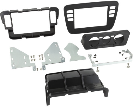 2-DIN Panel Volkswagen up! / Seat Mii / Skoda Citigo 2011-2016 Färg: Svart