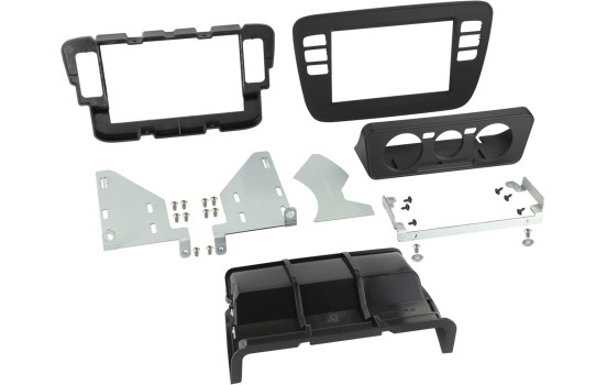 2-DIN Panel Volkswagen up! / Seat Mii / Skoda Citigo 2011-2016 Färg: Svart