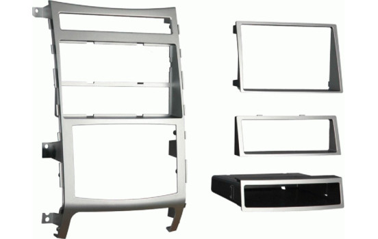2-DIN radiopanel med förvaringsfack Hyundai Veracruz/ix55 silver (METRA)