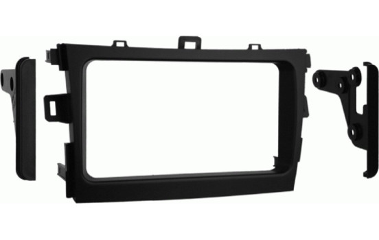 2-DIN radiopanel Toyota Corolla/Verso(AR2)2009-2018 svart (METRA)