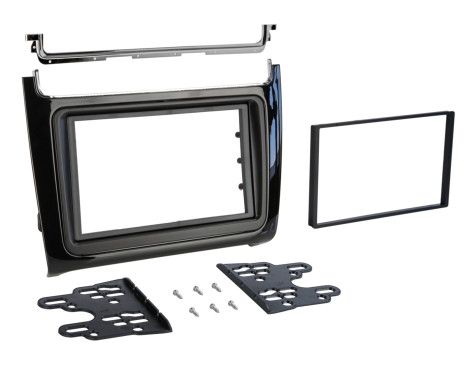 2-DIN ram Volkswagen Polo 2014-2017 Piano Svart, bild 3