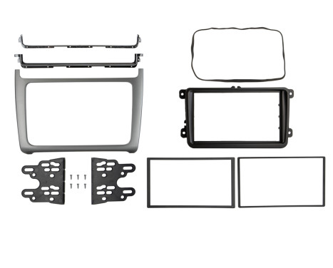 2-DIN ram Volkswagen Polo 2014-2017 Silver