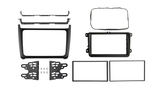 2-DIN-ram Volkswagen Polo 2014-2017 Svart