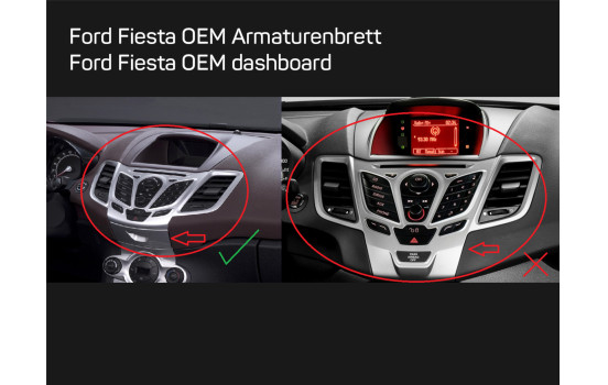 2-DIN-sats Ford Fiesta (JA8) 2013-2017 med display, bild 2