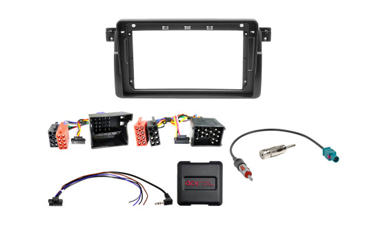 9" Kit BMW 3-serie (E46) 07/1998-02/2007 svart SWC/antenn