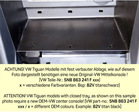 INBAY Trådlös Laddare Volkswagen Tiguan II 2016-2021 - 10W, bild 3