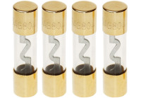 AGU säkring 10 Ampere (silver) 4 stycken i blister