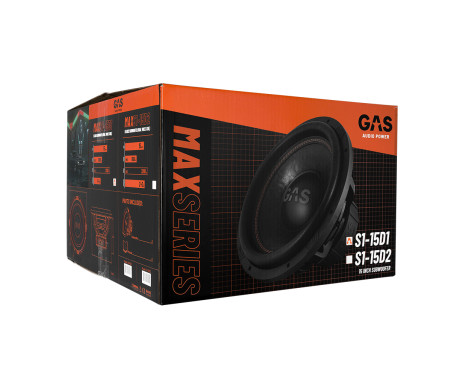 GAS MAX Level 1 Subwoofer 15'' 2x1 Ohm, bild 9