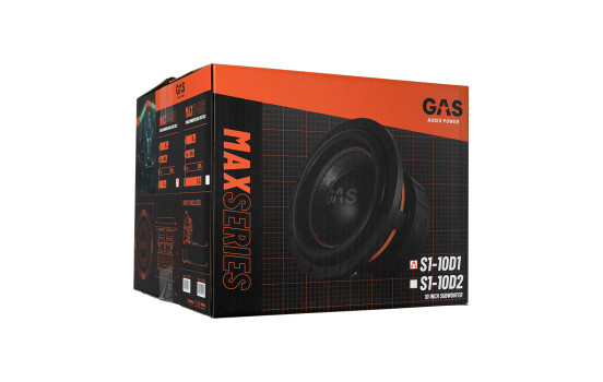 GAS MAX Level 2 Subwoofer 10" 2x1 Ohm, bild 4