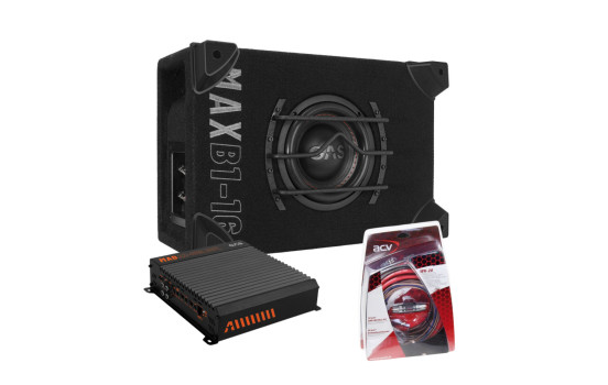GAS MAX Subwoofer set MAX B1-16 + MAD A2-600.1DFL + WK-20