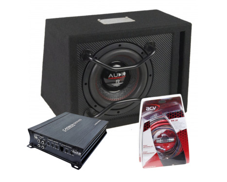 LJUDSYSTEM Subwoofer set R08 EVO BR + CARBON-500.1D + WK-20