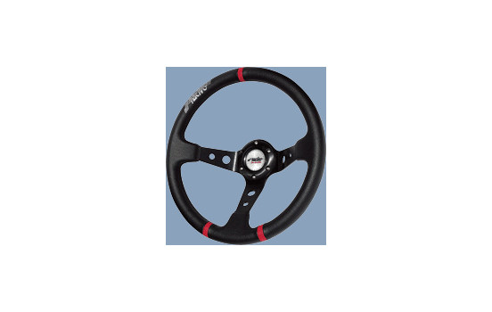 Simoni Racing Sportratt Grus 350mm - Svart Eco-läder (Deep Dish), bild 3
